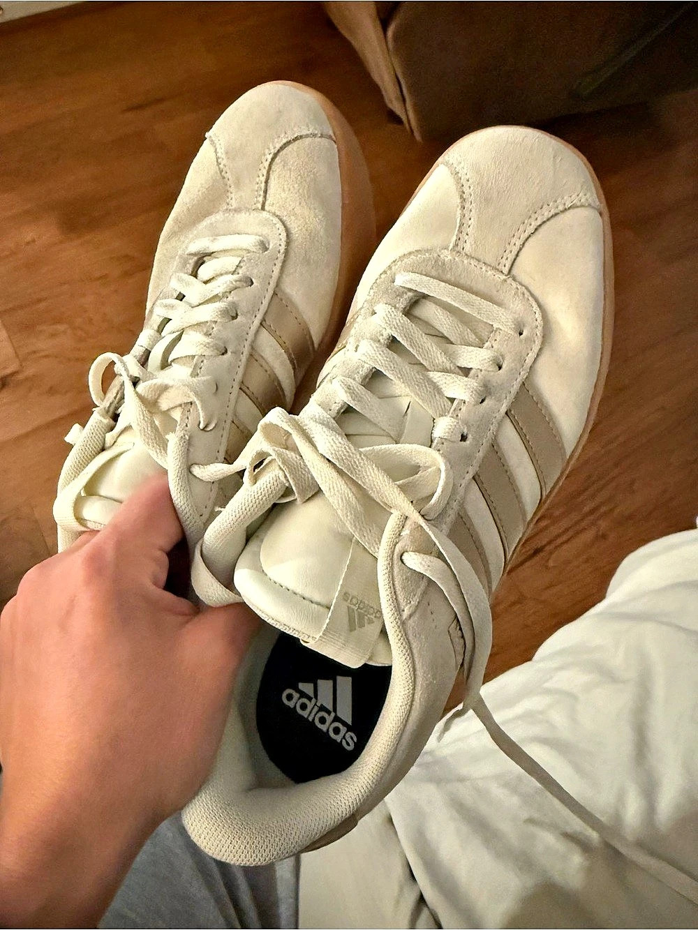 adidas Samba Sneakers off White & Brown US 9.5